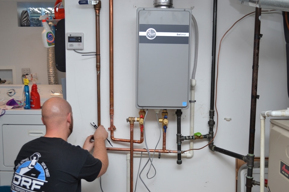 how to install an electric tankless water heater