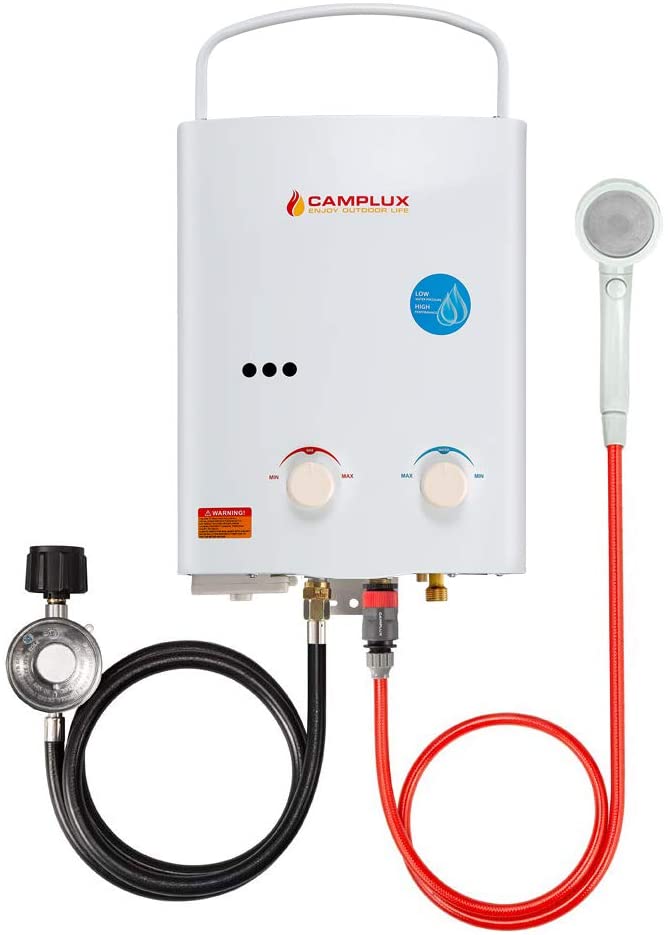 Camplux 5L 1.32 GPM Outdoor Portable Propane