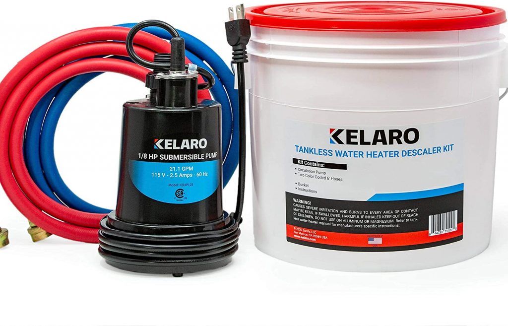 Kelaro Tankless Water Heater Flushing Kit - Just add Vinegar Descaler