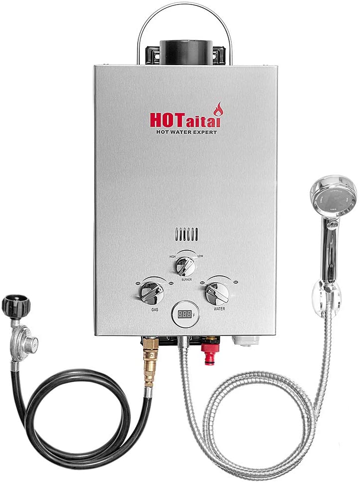 Portable Propane Tankless Hot Water Heater HOTAITAI 4L