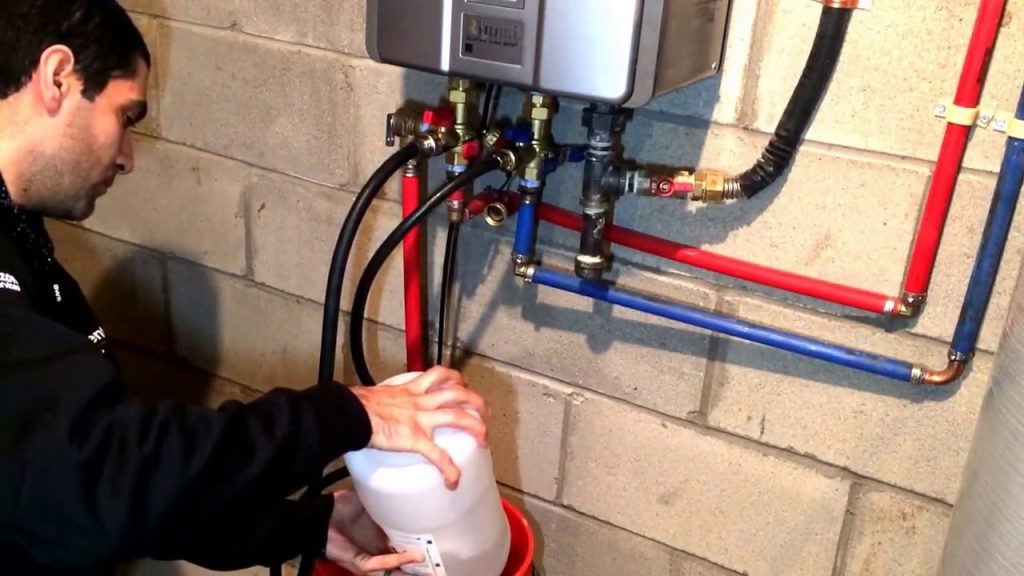 how to clean rinnai tankless water heater